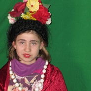 Amelie als Frida Kahlo (vergrößerte Bildansicht wird geöffnet)