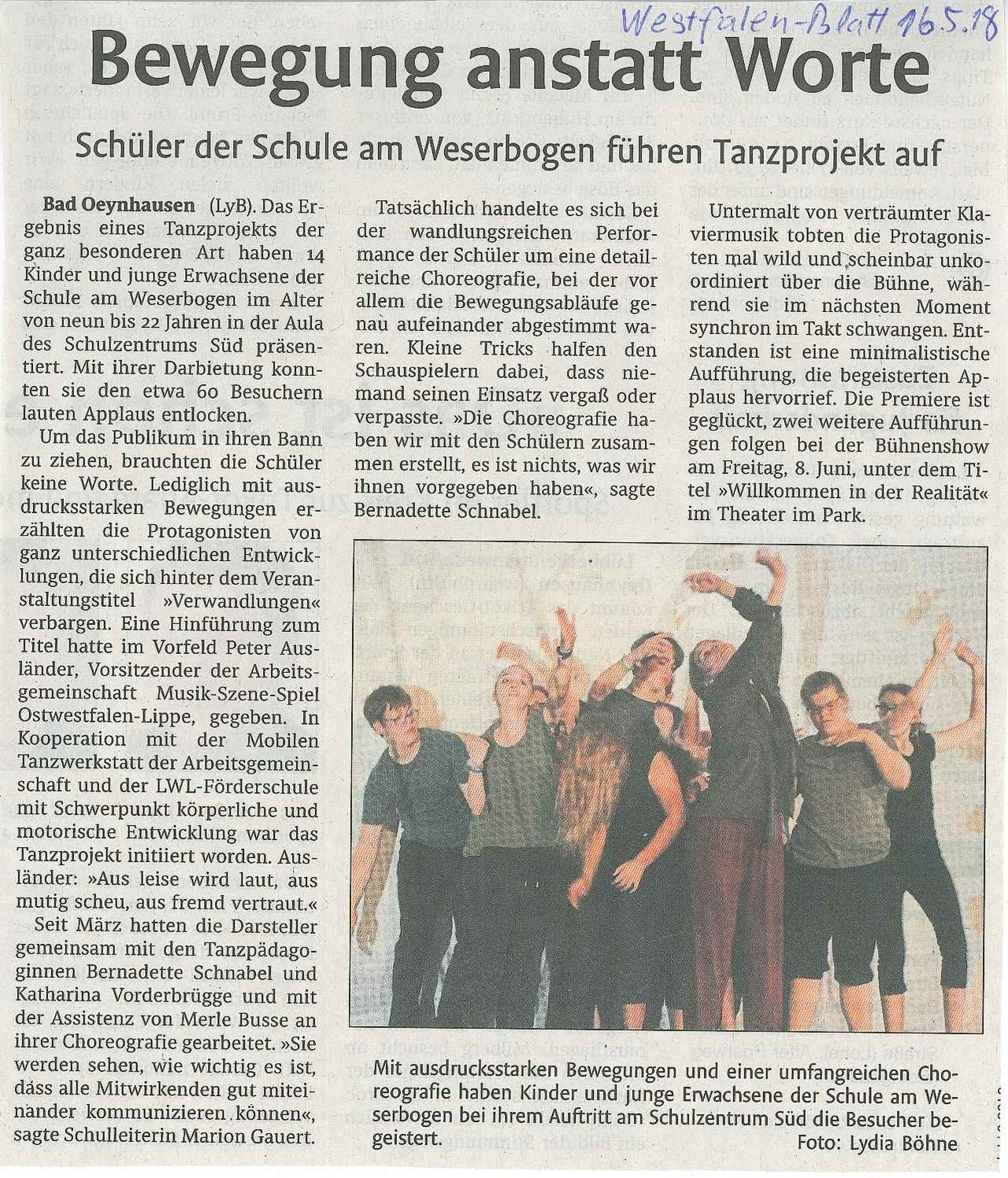 Bewegung anstatt Worte