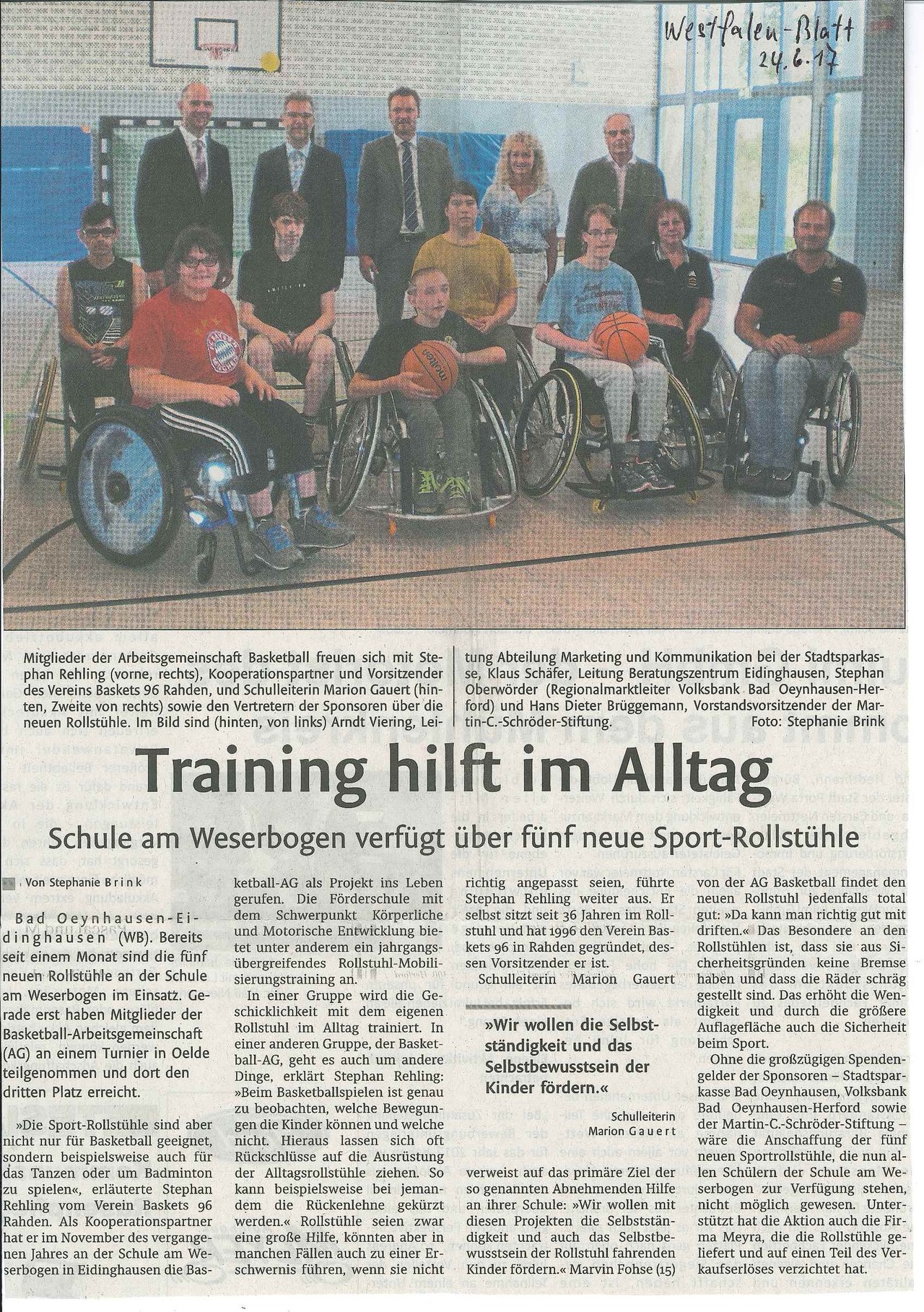 2017.06.24 - Training hilft im Alltag