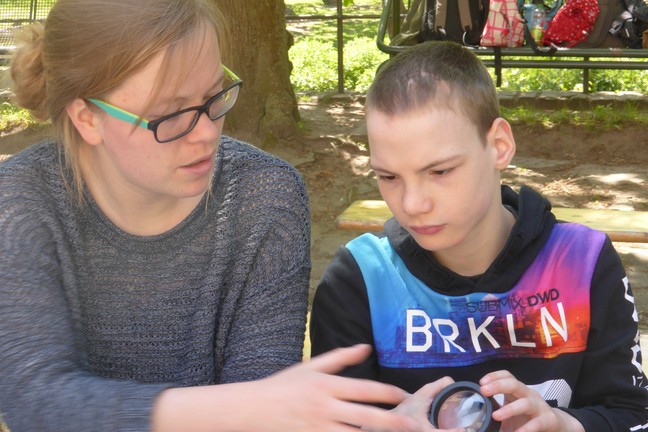 David und Kyra wollen auch genau gucken