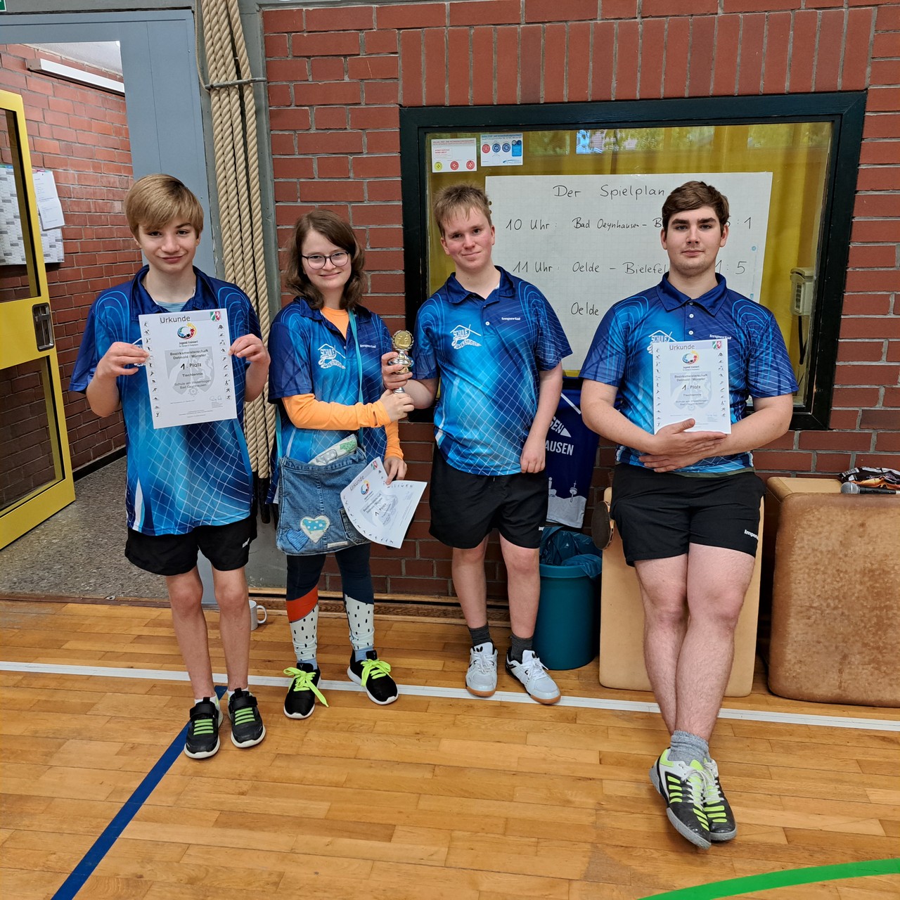 von links - Melvin - Anna - Jesse - Roman