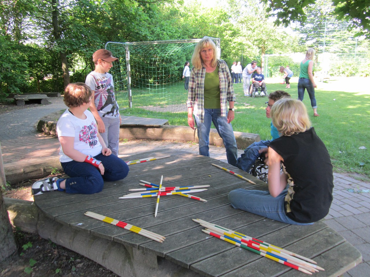 Die Schüler beim Spielen