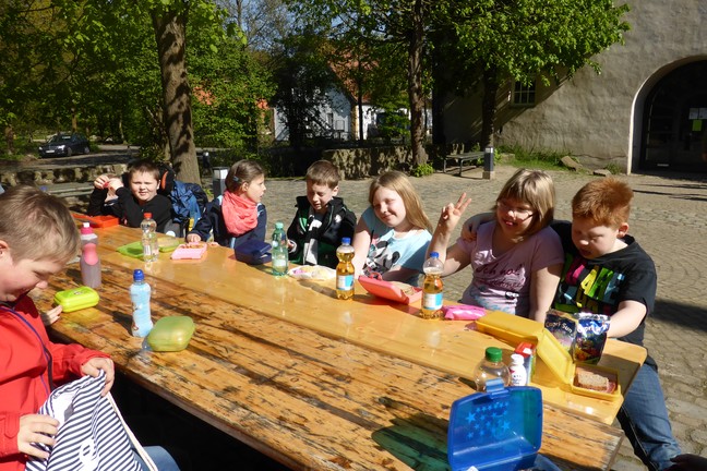 Frühstück in der Sonne