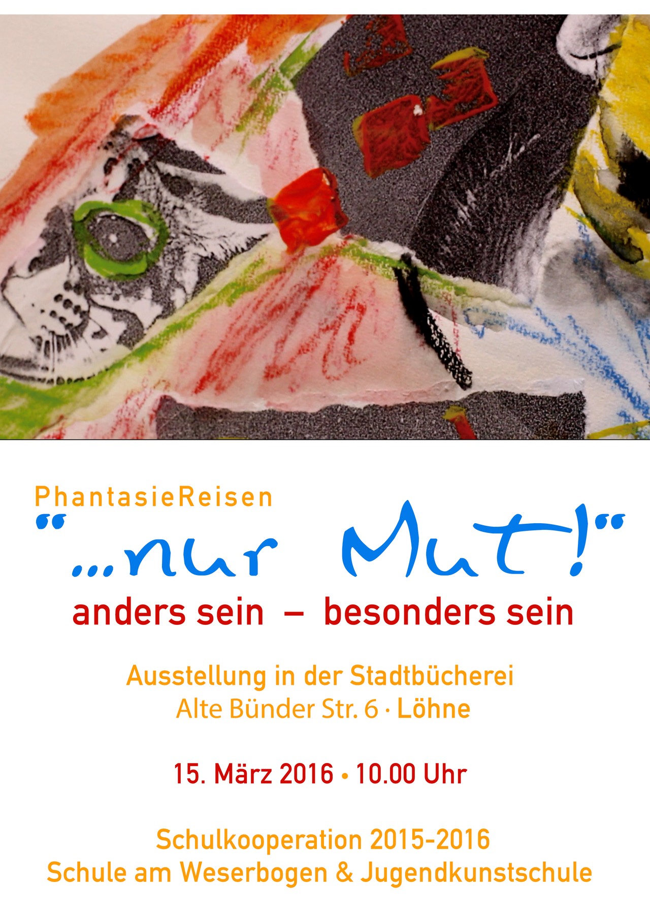 Plakat zur Ausstellung in der Stadtbücherei
