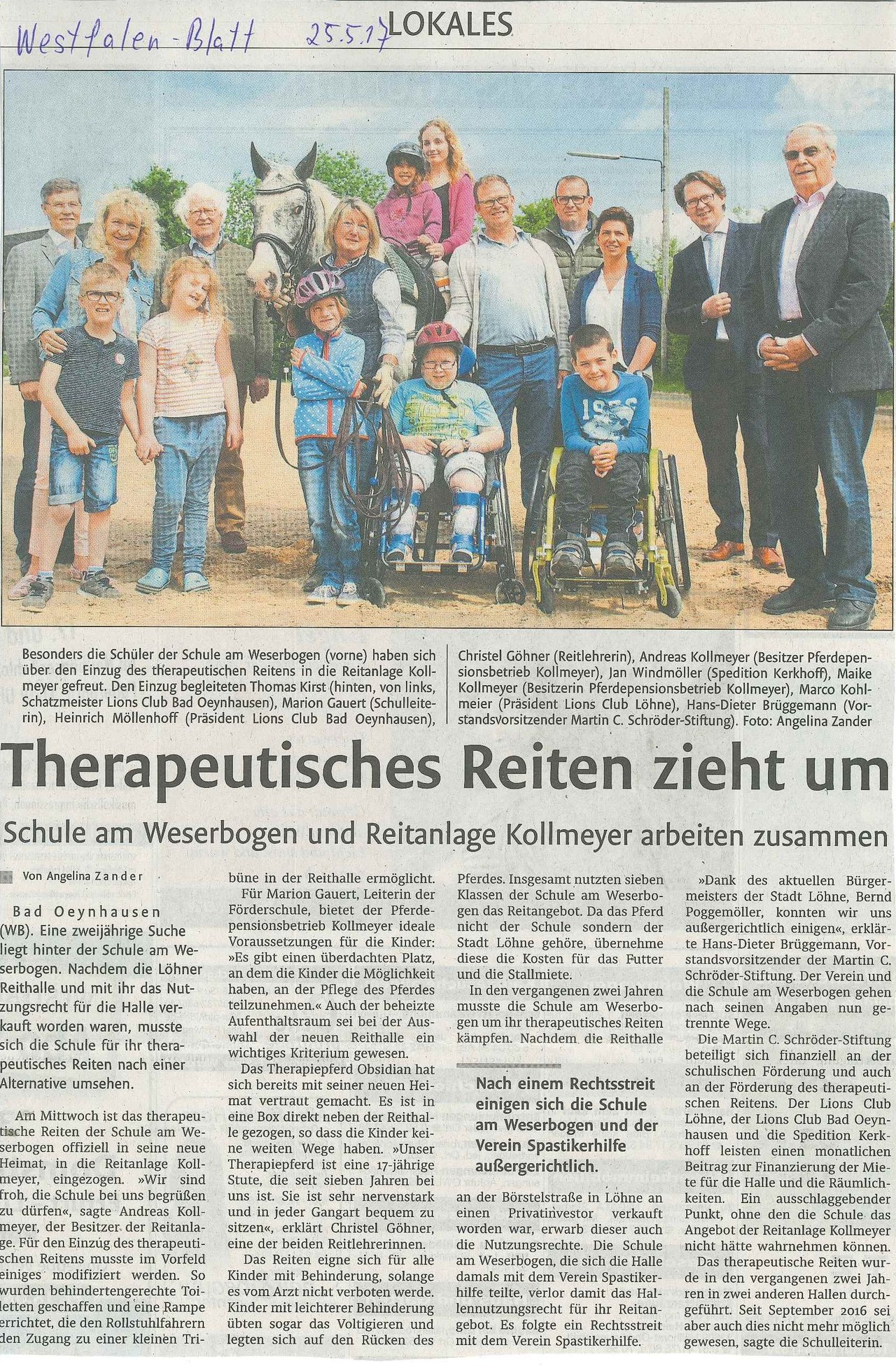 Therap Reiten zieht um