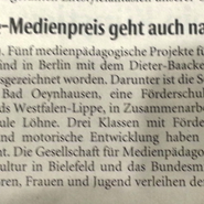 Erste Presseberichte (vergrößerte Bildansicht wird geöffnet)