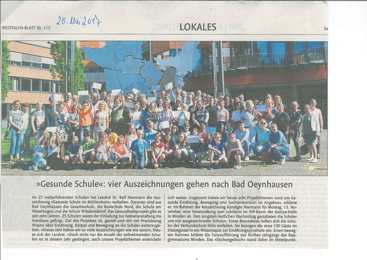  Gesunde Schule WestfalenBlatt