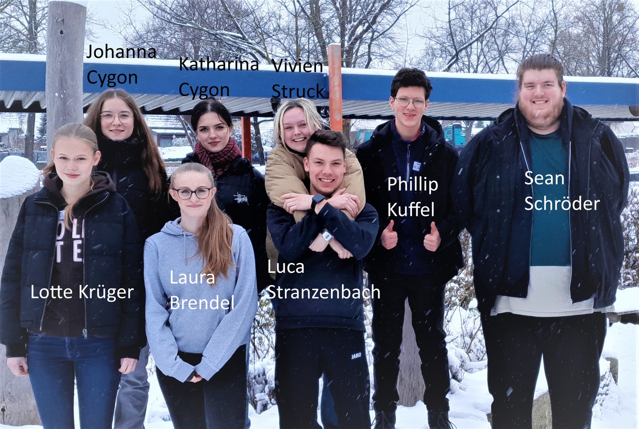 Die FSJ` ler und FSJ` lerinnen der Schule am Weserbogen