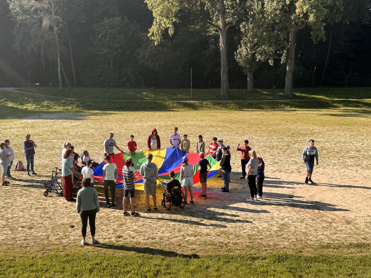 Spiele mit dem Schwungtuch